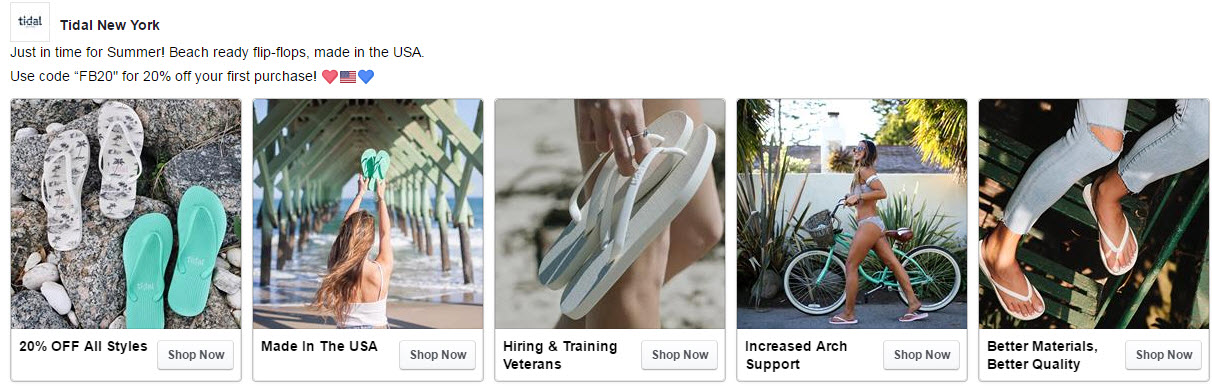 Sample ad offering an exclusive discount