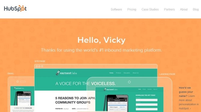 HubSpot Personalization Example