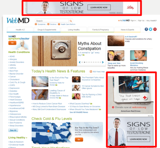 Web MD Banner Heatmaps