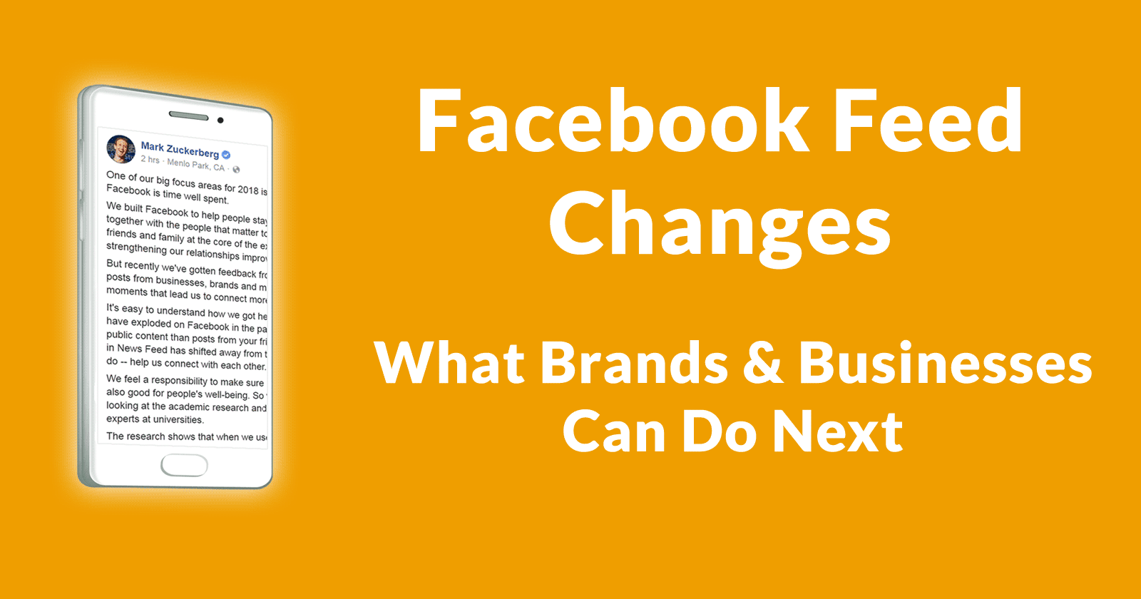 Facebook Feed Changes - What Businesses Can Do Next