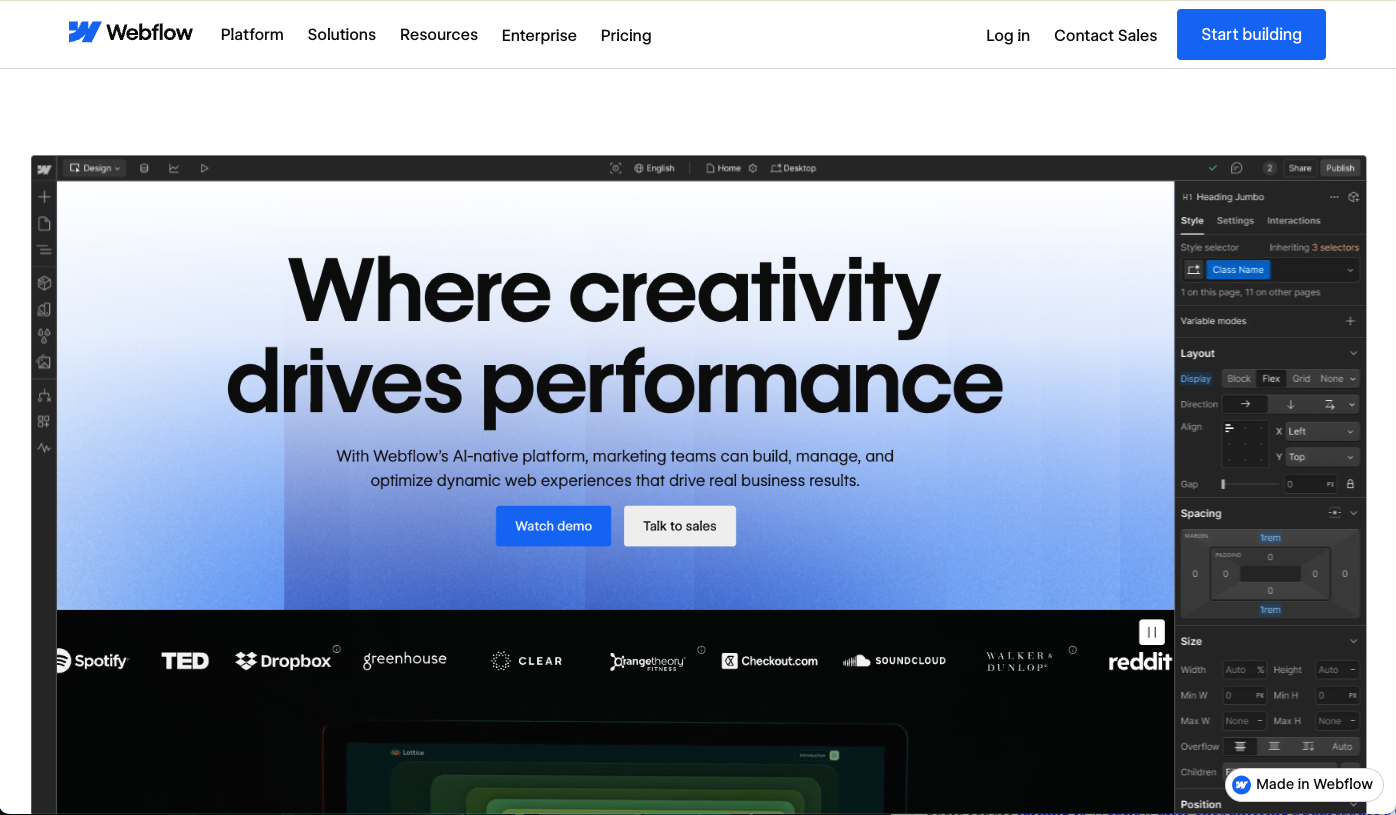 webflow.